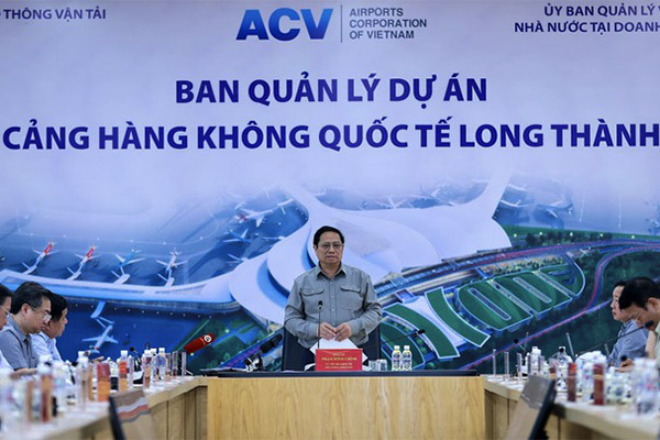 Thủ tướng Chính phủ đốc thúc tiến độ xây dựng Sân bay Long Thành